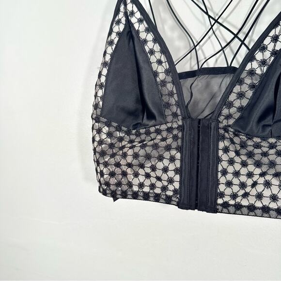 NWT Victorias Secret Lingerie Starburst Longline Unlined Triangle Bralette Small - Picture 3 of 9